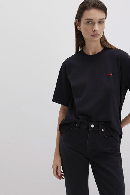 Kadın Kısa Kollu Tişört 1612122-900 Siyah (2)