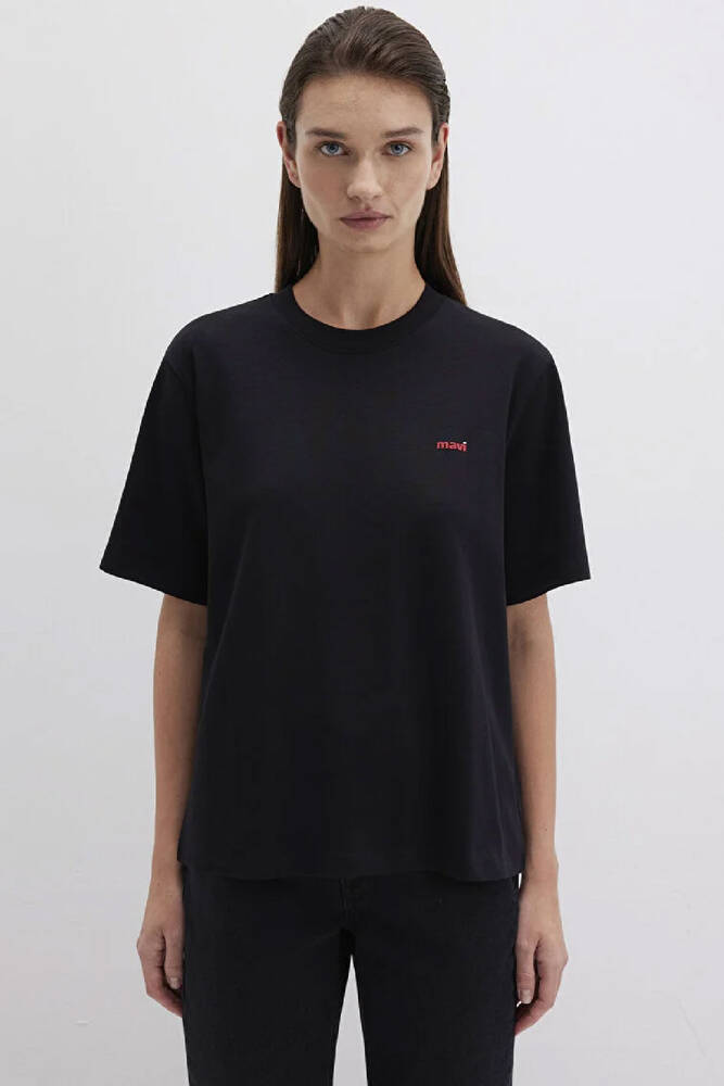 Kadın Kısa Kollu Tişört 1612122-900 Siyah 