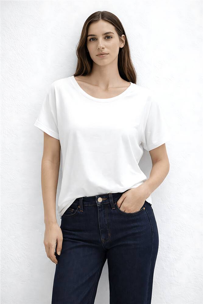 Kadın Kol Detaylı Bluz 26Y0309K1 Ekru 