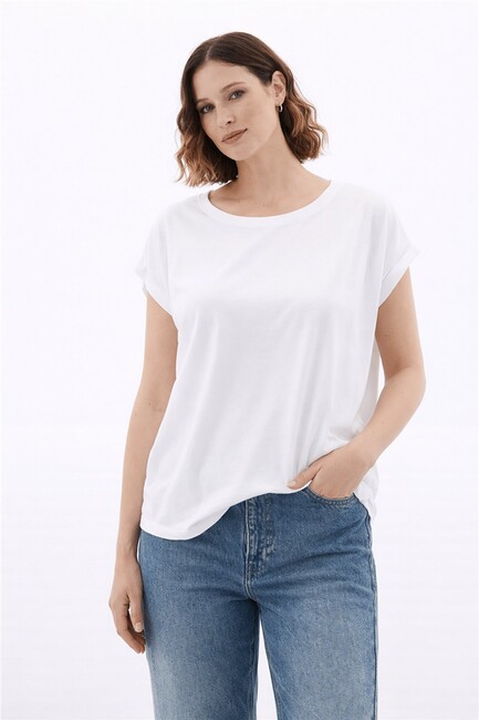 Kadın Kolsuz Bluz 26Y0081K1 Ekru (1)
