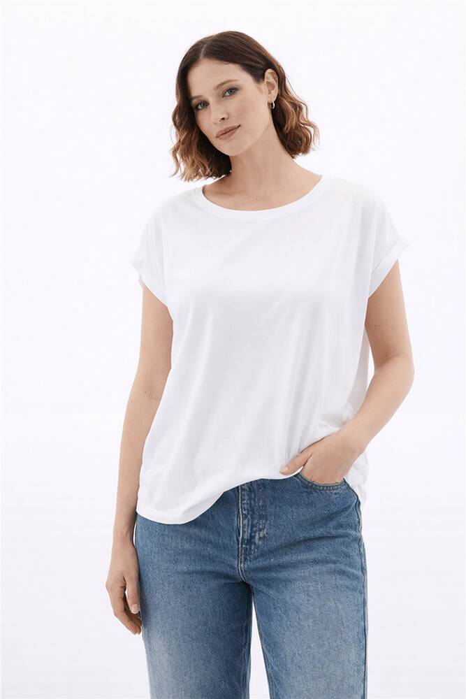 Kadın Kolsuz Bluz 26Y0081K1 Ekru 