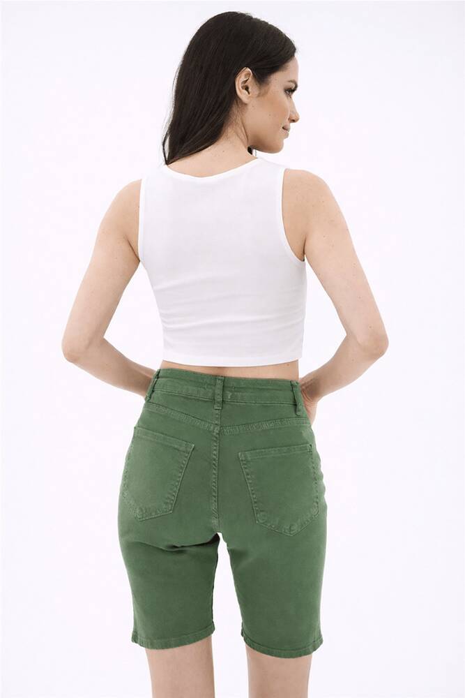 Kadın Kolsuz Crop Bluz 26Y0326K1 Beyaz 