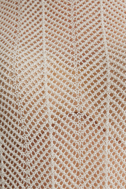 Kadın Kolsuz Kazak 1710661-82127 Bej - Thumbnail