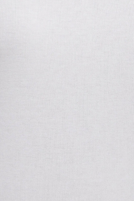 Kadın Kolsuz Modelli Penye 1613854-70057 Beyaz - Thumbnail