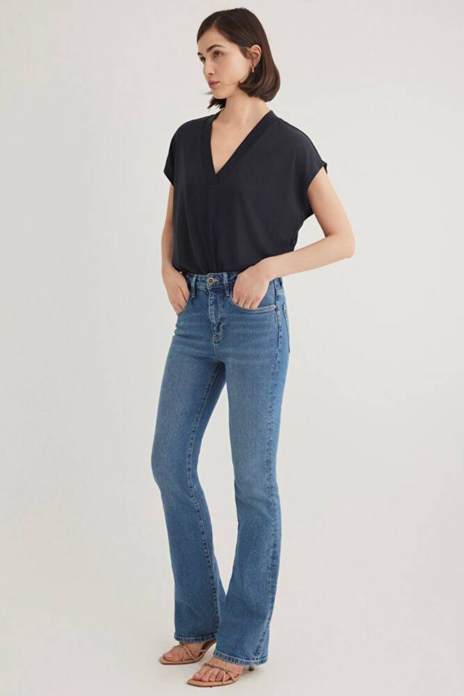 Kadın Kolsuz Penye Üst 1612250-900 Siyah 