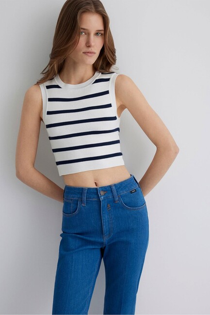 Kadın Kolsuz Triko 1710672-86625 Lacivert (1)