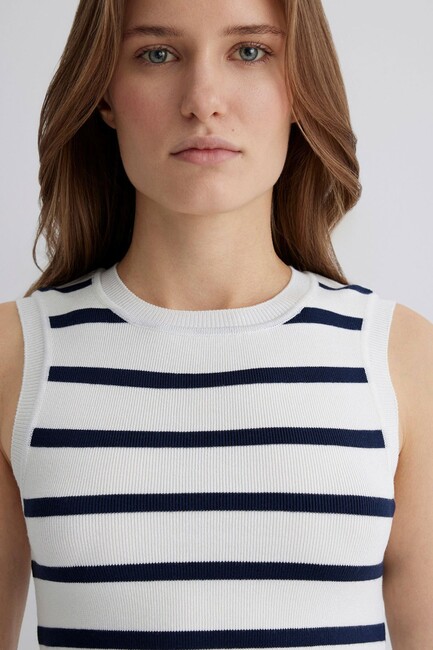 Kadın Kolsuz Triko 1710672-86625 Lacivert - Thumbnail