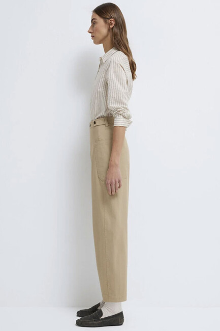 Kadın Kumaş Pantolon 1011150-90378 Bej (3)