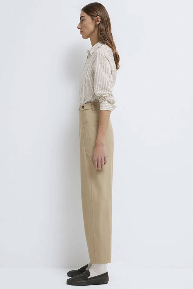 Kadın Kumaş Pantolon 1011150-90378 Bej 