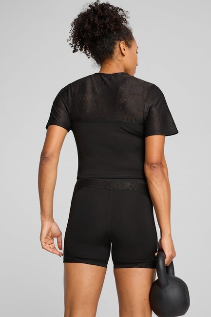 Kadın Lace Top Tişört 526776-01 Siyah (2)