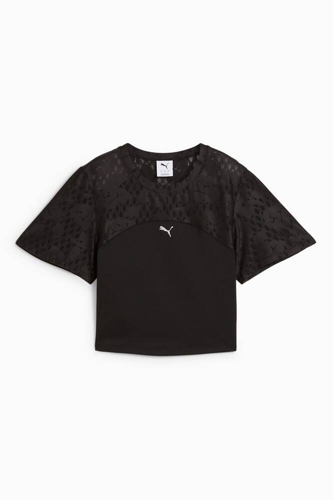 Kadın Lace Top Tişört 526776-01 Siyah 