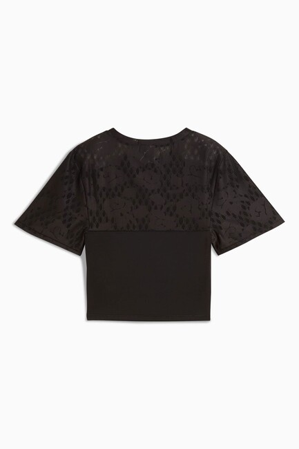 Kadın Lace Top Tişört 526776-01 Siyah - Thumbnail