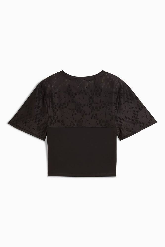 Kadın Lace Top Tişört 526776-01 Siyah 