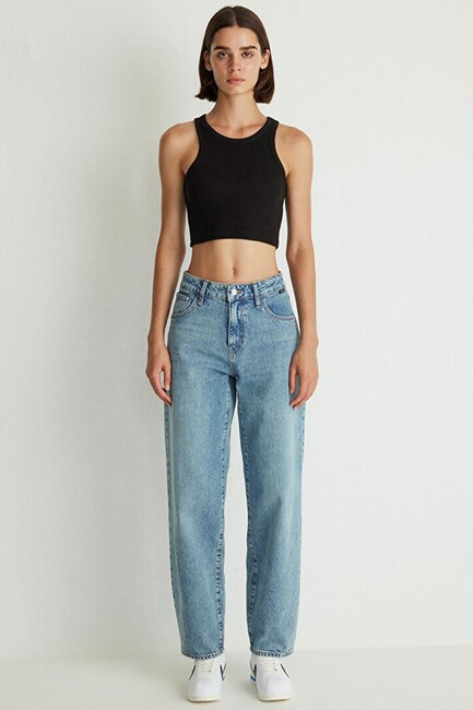 Kadın Leila Jean Pantolon 1010600-87776 Mavi - Thumbnail