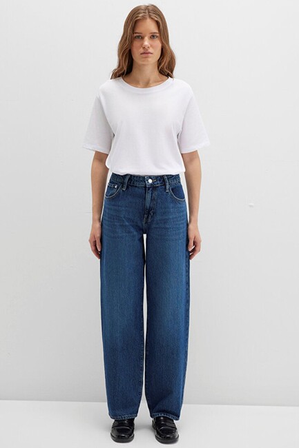 Kadın Leıla Jean Pantolon 1010600-90997 Ekru (3)