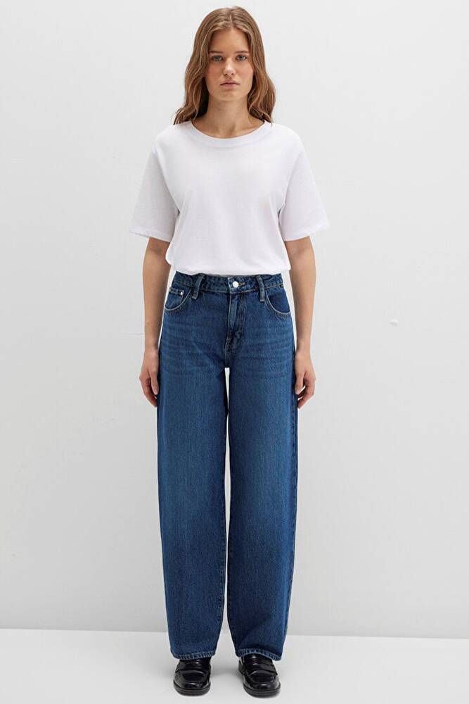 Kadın Leıla Jean Pantolon 1010600-90997 Ekru 