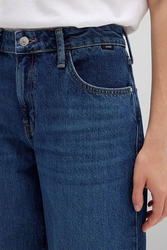 Kadın Leıla Jean Pantolon 1010600-90997 Ekru 