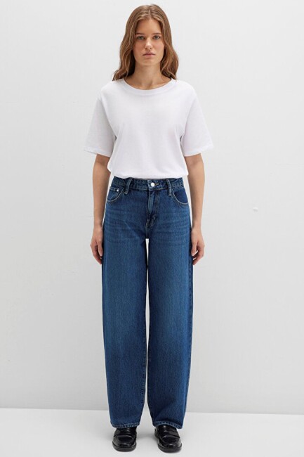 Kadın Leıla Jean Pantolon 1010600-90997 Ekru (2)