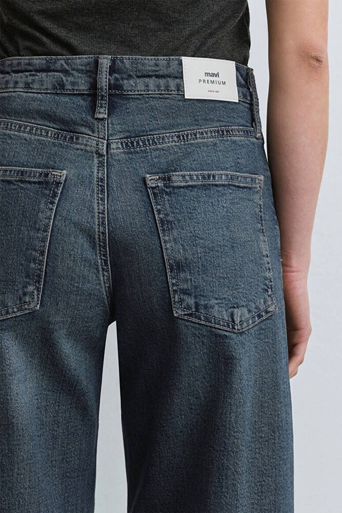 Kadın Leila Mavi Premium Jean Pantolon 1010600-89936 Lacivert 