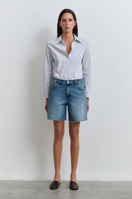 Kadın Lıdıa Denim Şort 1410145-89744 Mavi (1)