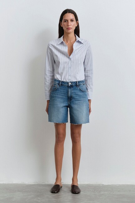 Kadın Lıdıa Denim Şort 1410145-89744 Mavi