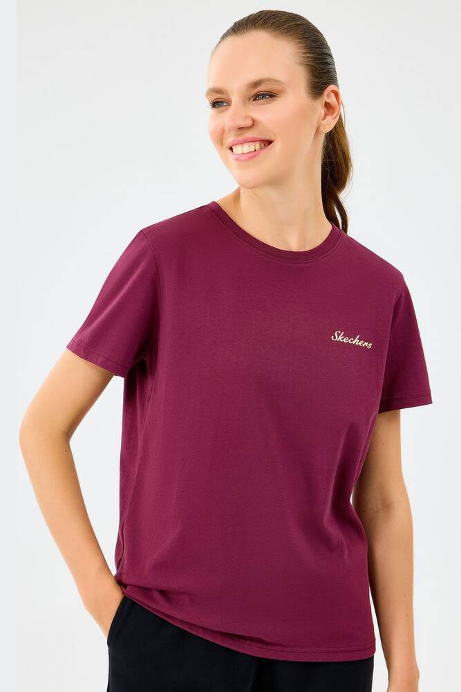 Kadın Light Fabric Tişört S2520239-3877 Bordo 