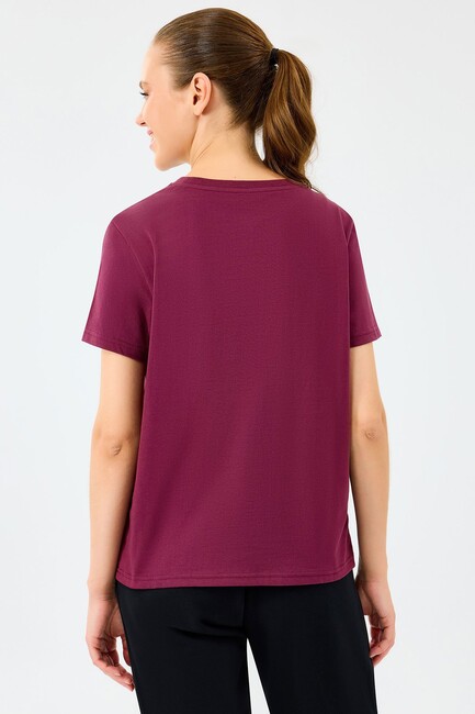 Kadın Light Fabric Tişört S2520239-3877 Bordo (3)