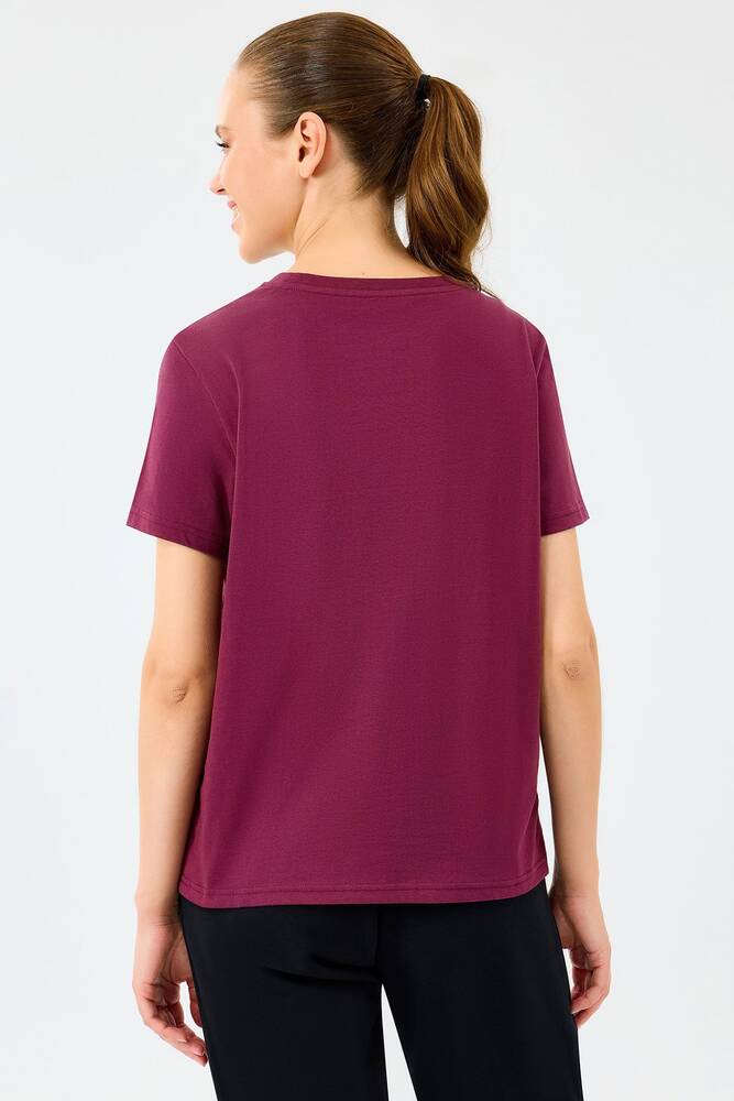 Kadın Light Fabric Tişört S2520239-3877 Bordo 