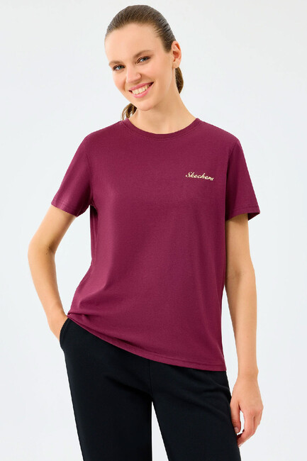 Kadın Light Fabric Tişört S2520239-3877 Bordo (1)