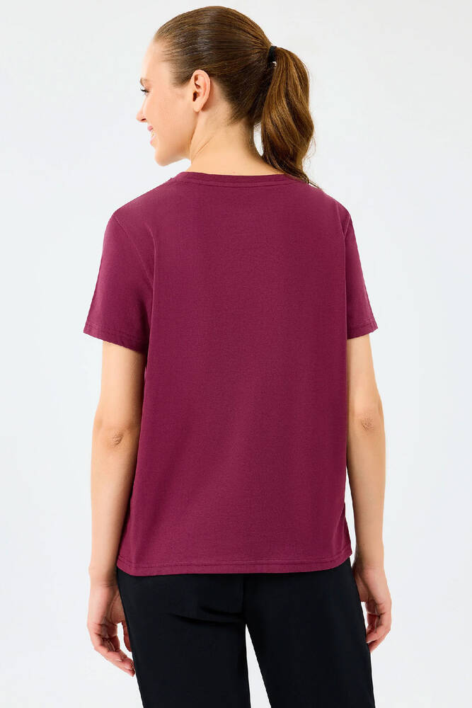 Kadın Light Fabric Tişört S2520239-3877 Bordo 