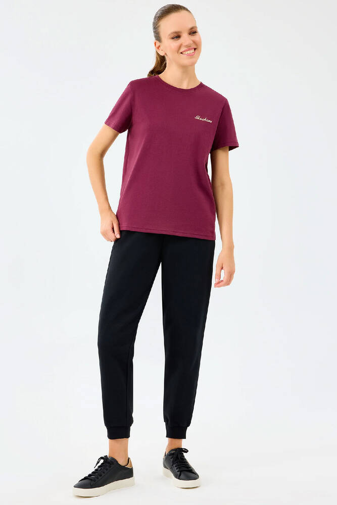 Kadın Light Fabric Tişört S2520239-3877 Bordo 