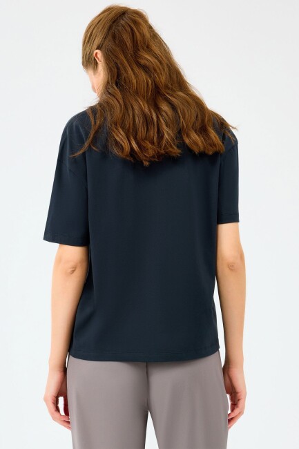 Kadın Light Fabric Tişört S2520257-3817 Siyah (2)
