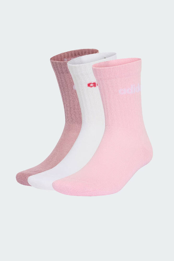 Kadın Lın Crew 3P Çorap KQ6799 Pembe 