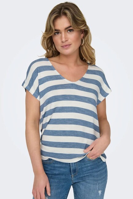 Kadın Lıra Bluz 15252103 Mavi - Thumbnail