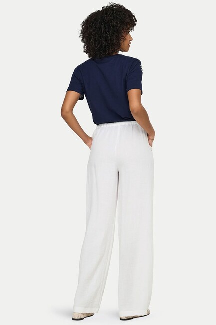 Kadın Lıta Linen Pantolon 15370273 Beyaz (2)