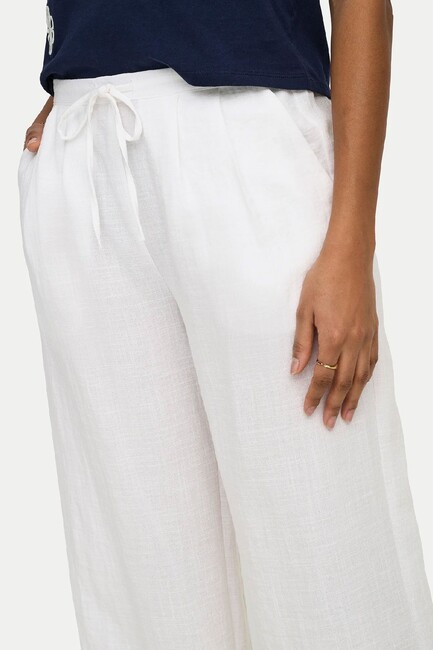 Kadın Lıta Linen Pantolon 15370273 Beyaz (3)