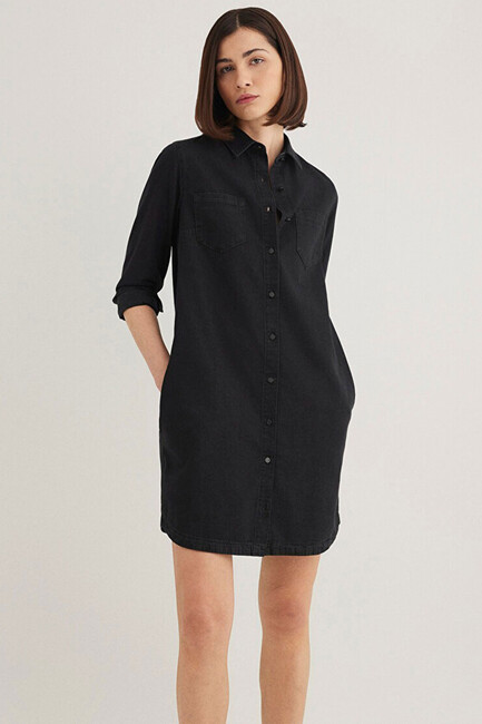 Kadın Liz Denim Elbise 130656-34926 Gri (1)