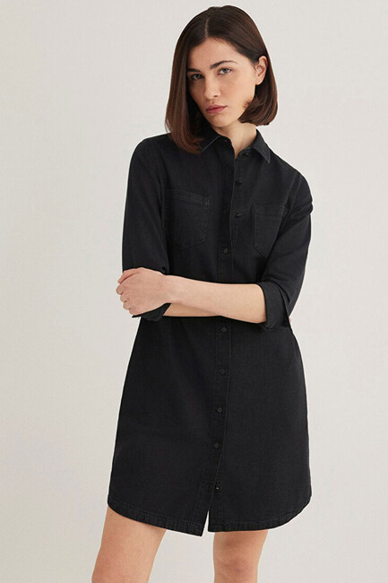 Kadın Liz Denim Elbise 130656-34926 Gri (3)