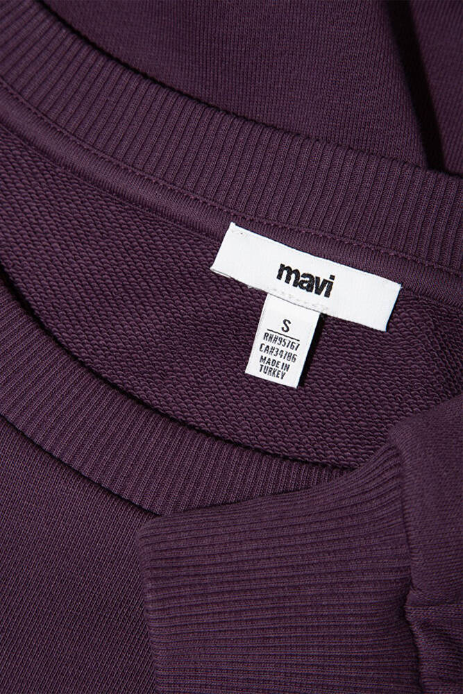 Kadın Logo Baskılı Sweat 1S10372-70635 Mor 