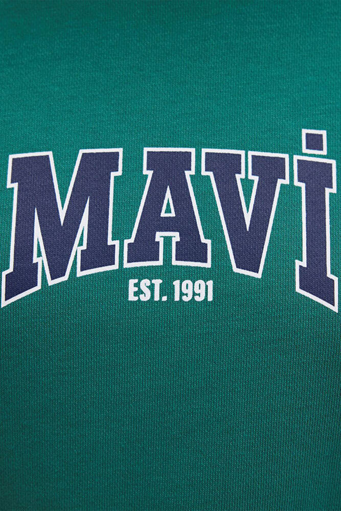 Kadın Logo Baskılı Sweat 1S10372-71918 Yeşil 