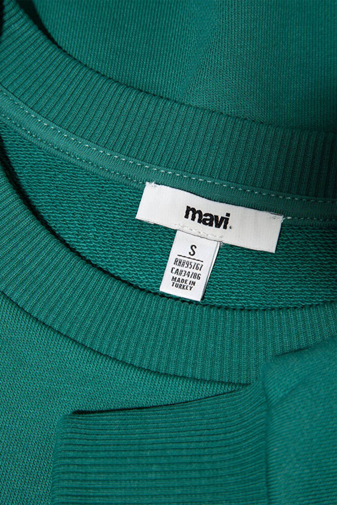 Kadın Logo Baskılı Sweat 1S10372-71918 Yeşil 