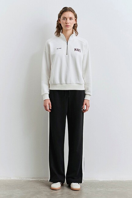 Kadın Logo Baskılı Sweat 1S10373-70057 Beyaz (3)