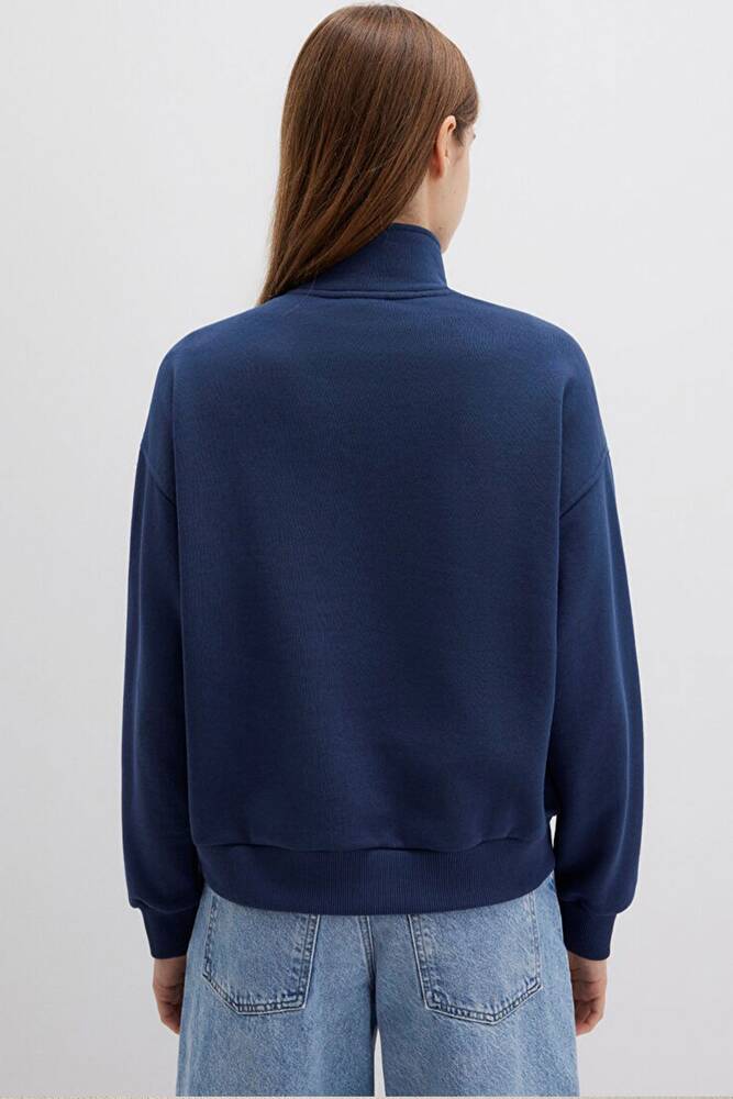 Kadın Logo Baskılı Sweat 1S10373-70488 Lacivert 