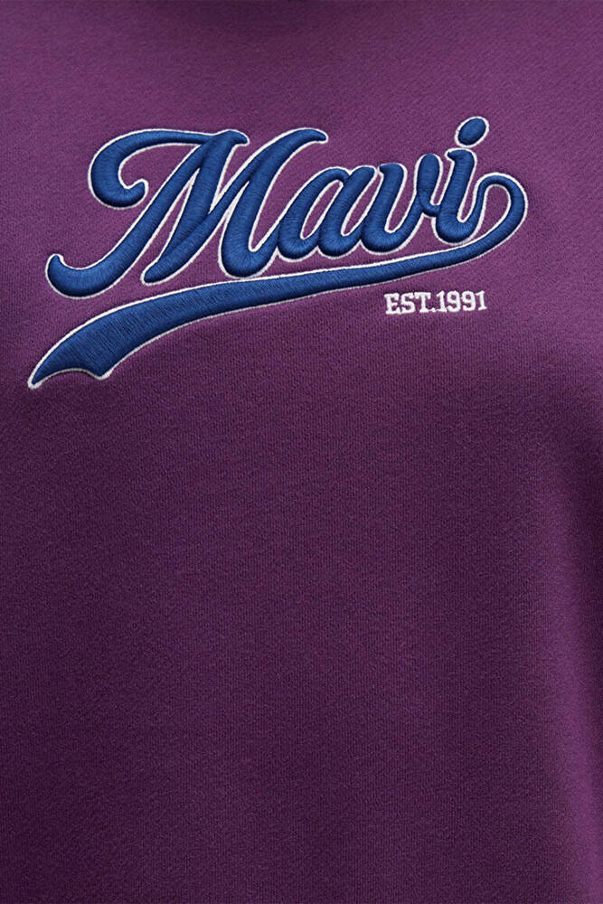 Kadın Logo Baskılı Sweat 1S10419-70679 Mor 