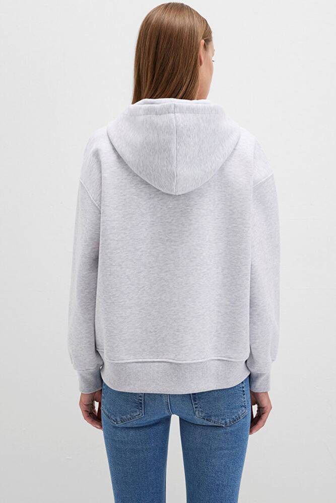 Kadın Logo Baskılı Sweat 1S10421-80196 Gri 