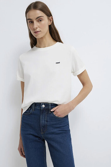 Kadın Logo Baskılı Tişört 1613407-70057 Beyaz (1)