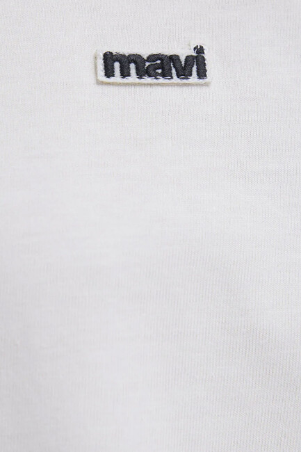 Kadın Logo Baskılı Tişört 1613407-70057 Beyaz - Thumbnail