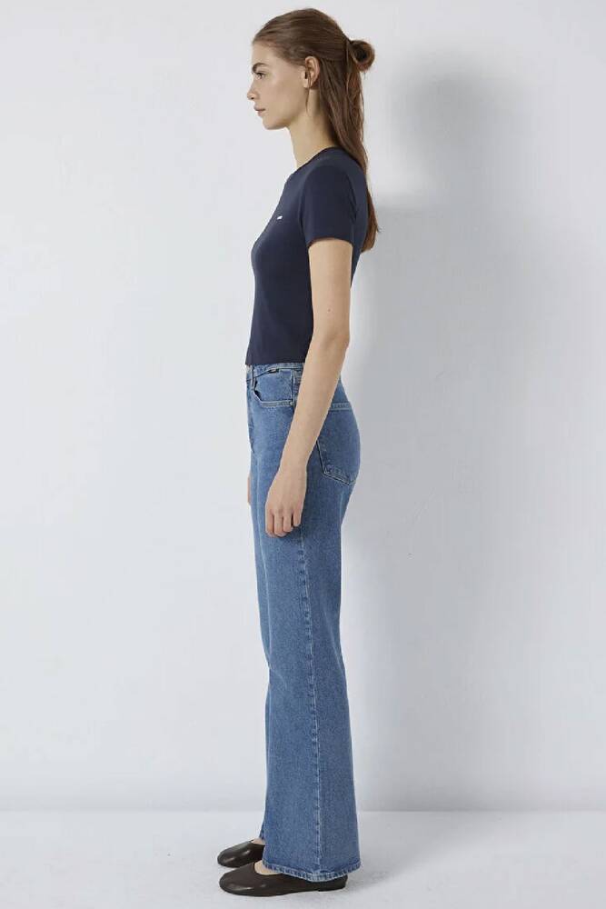 Kadın Logo Baskılı Tişört 1613848-85315 Lacivert 