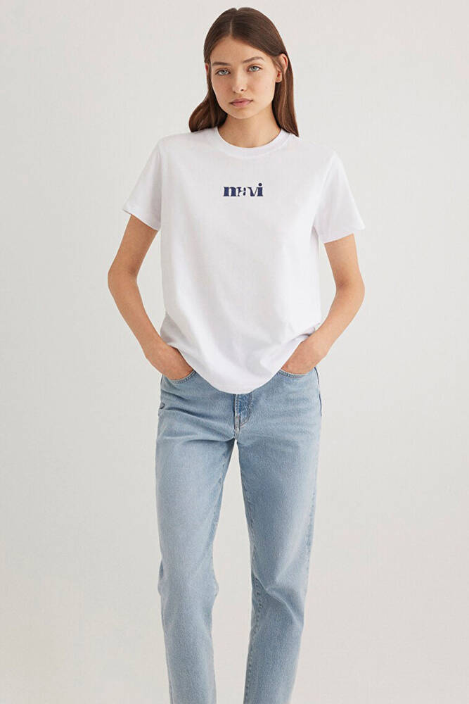 Kadın Logo Tişört 1612241-620 Beyaz 