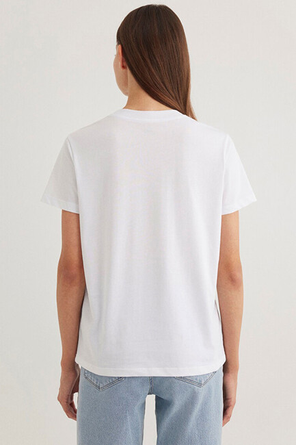 Kadın Logo Tişört 1612241-620 Beyaz - Thumbnail
